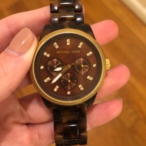 Michael Kors Jet Set Tortoise Watch